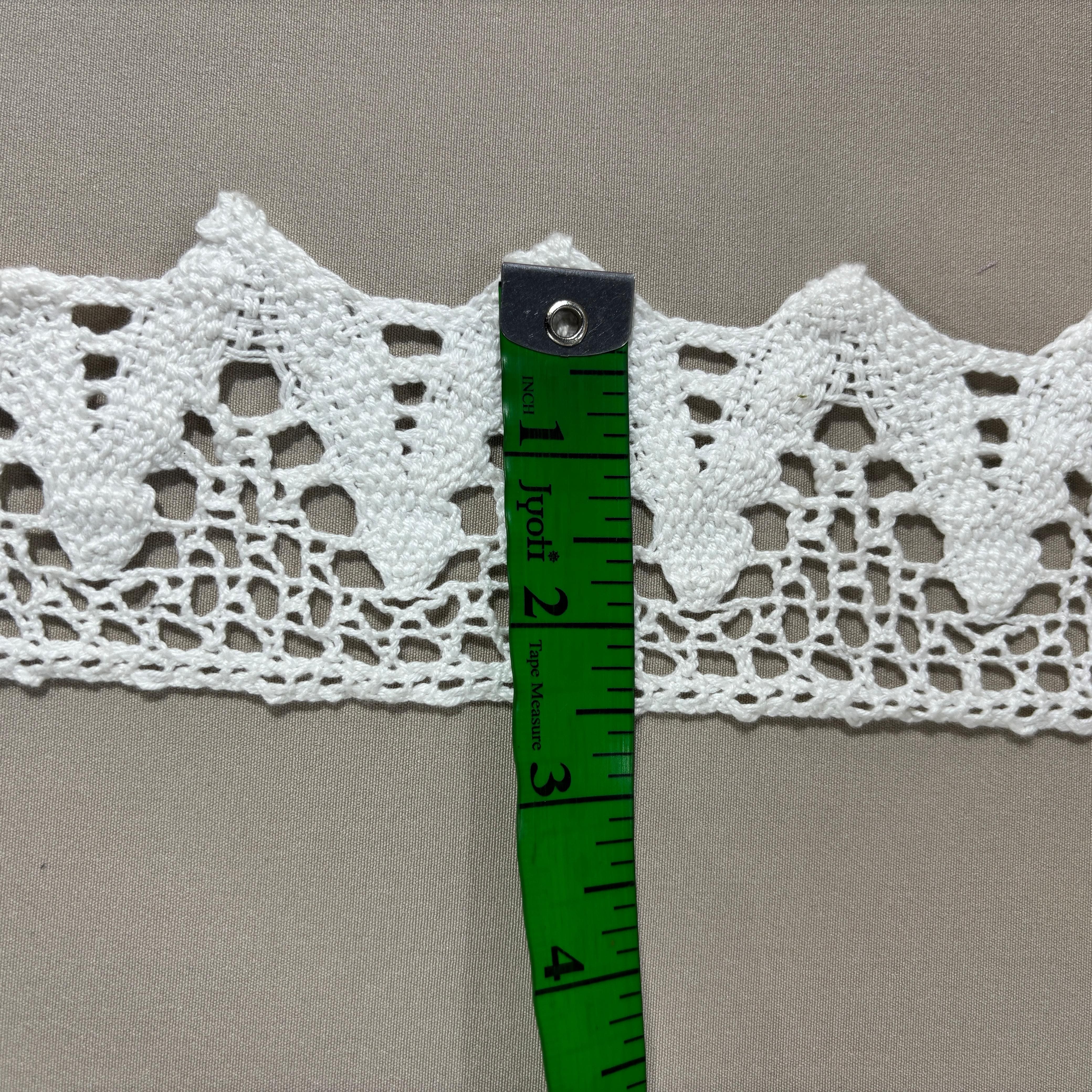 Off White Dyeable Cotton Lace 9145