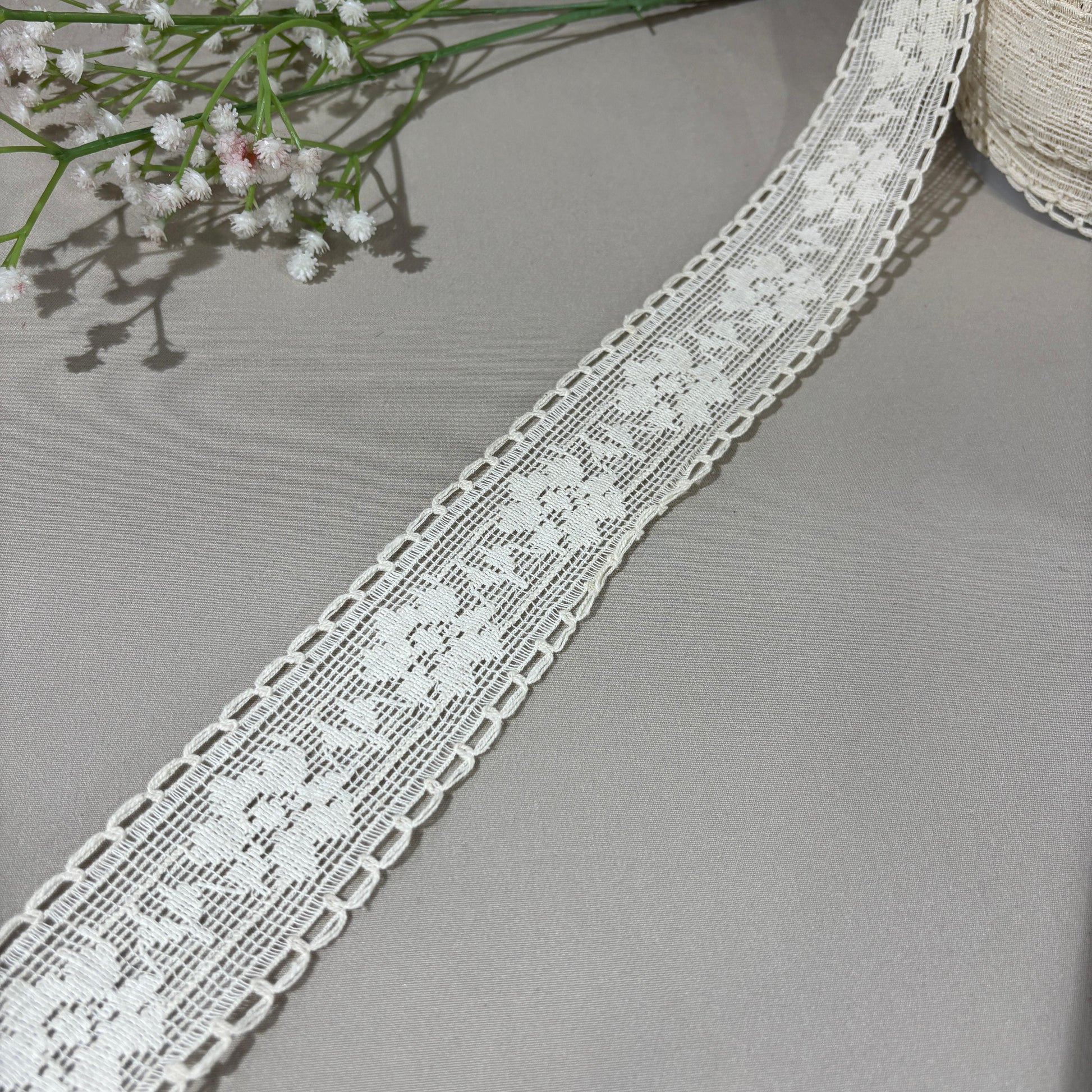 Off Cream Dyeable Cotton Lace 9220