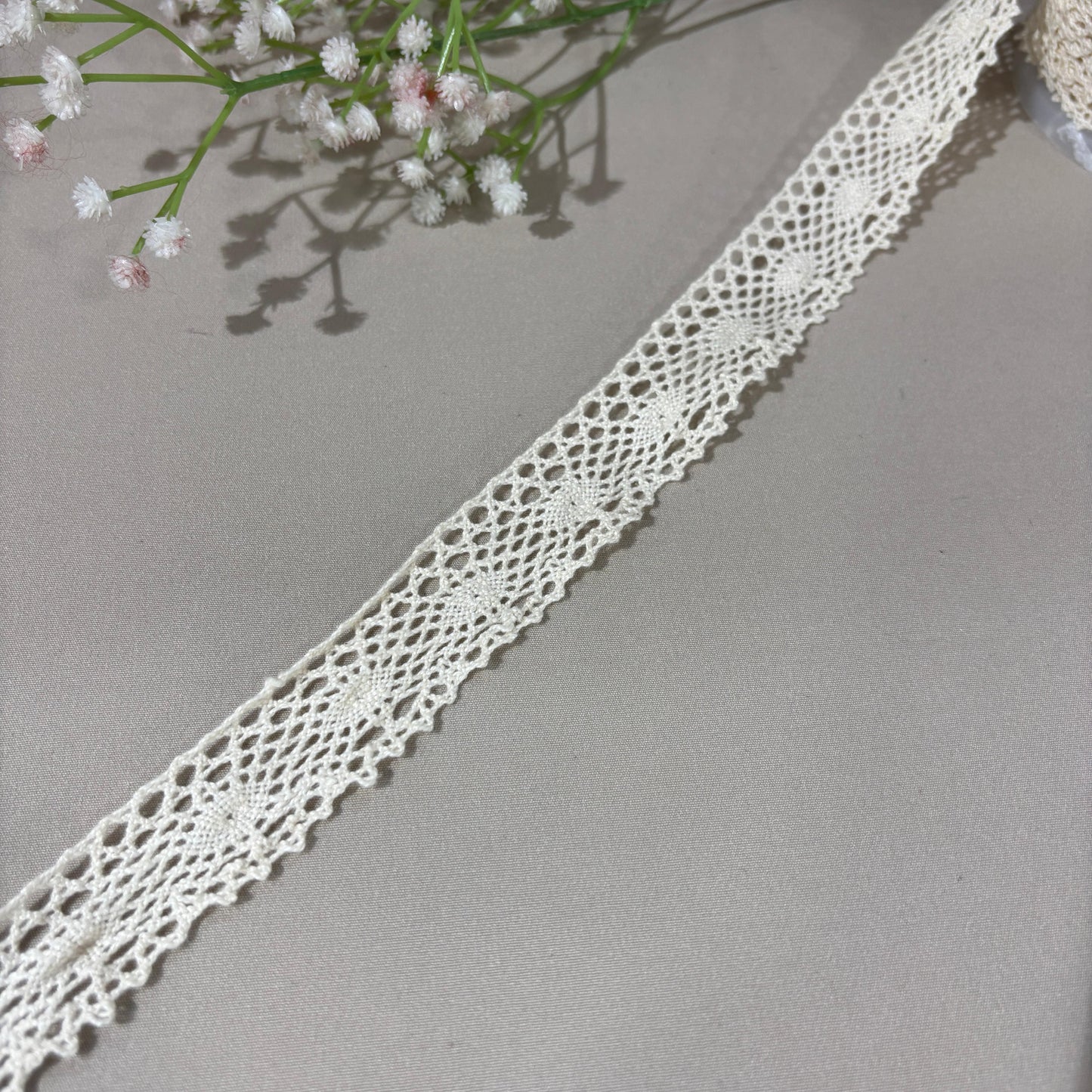 Off Cream Dyeable Cotton Lace 9180