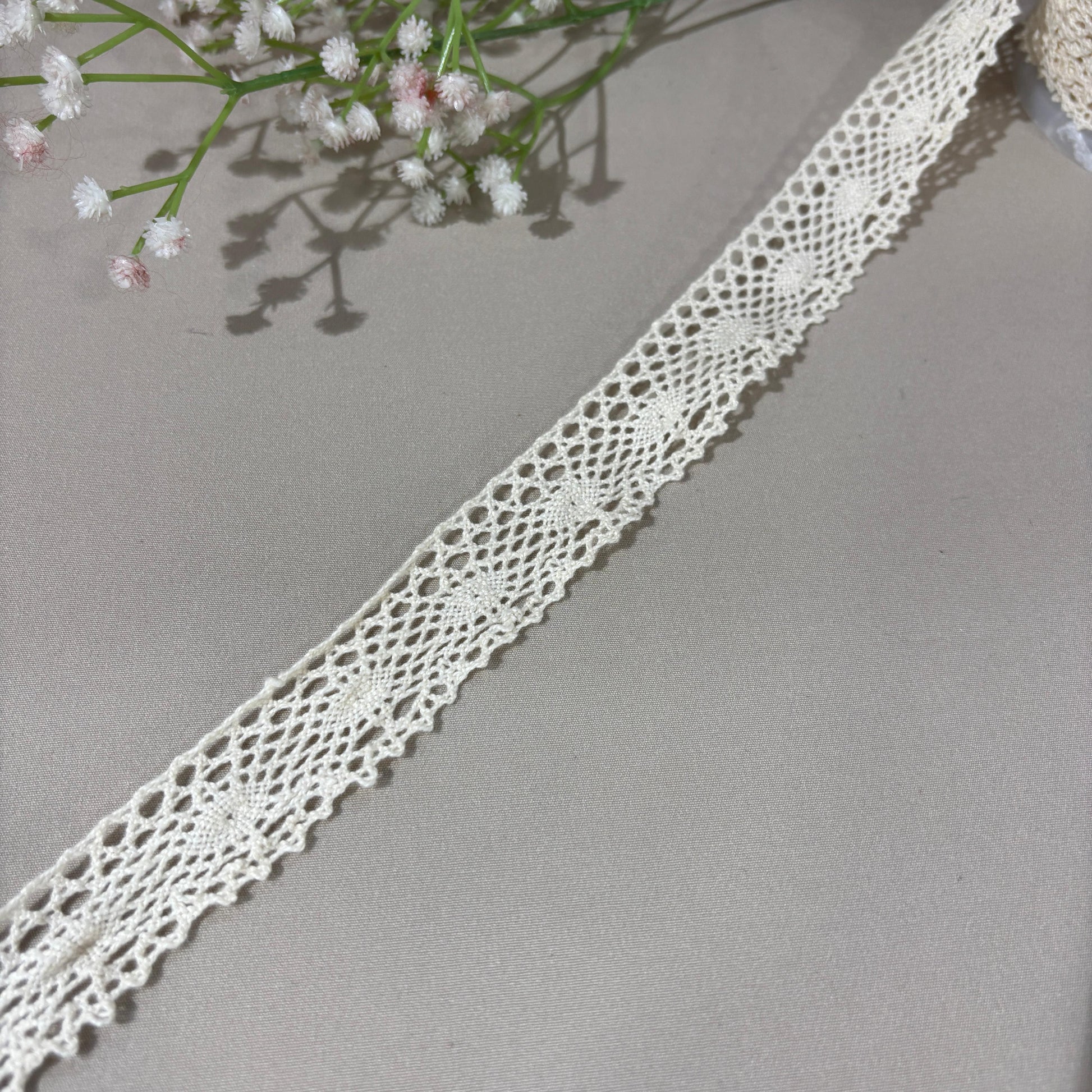 Off Cream Dyeable Cotton Lace 9180