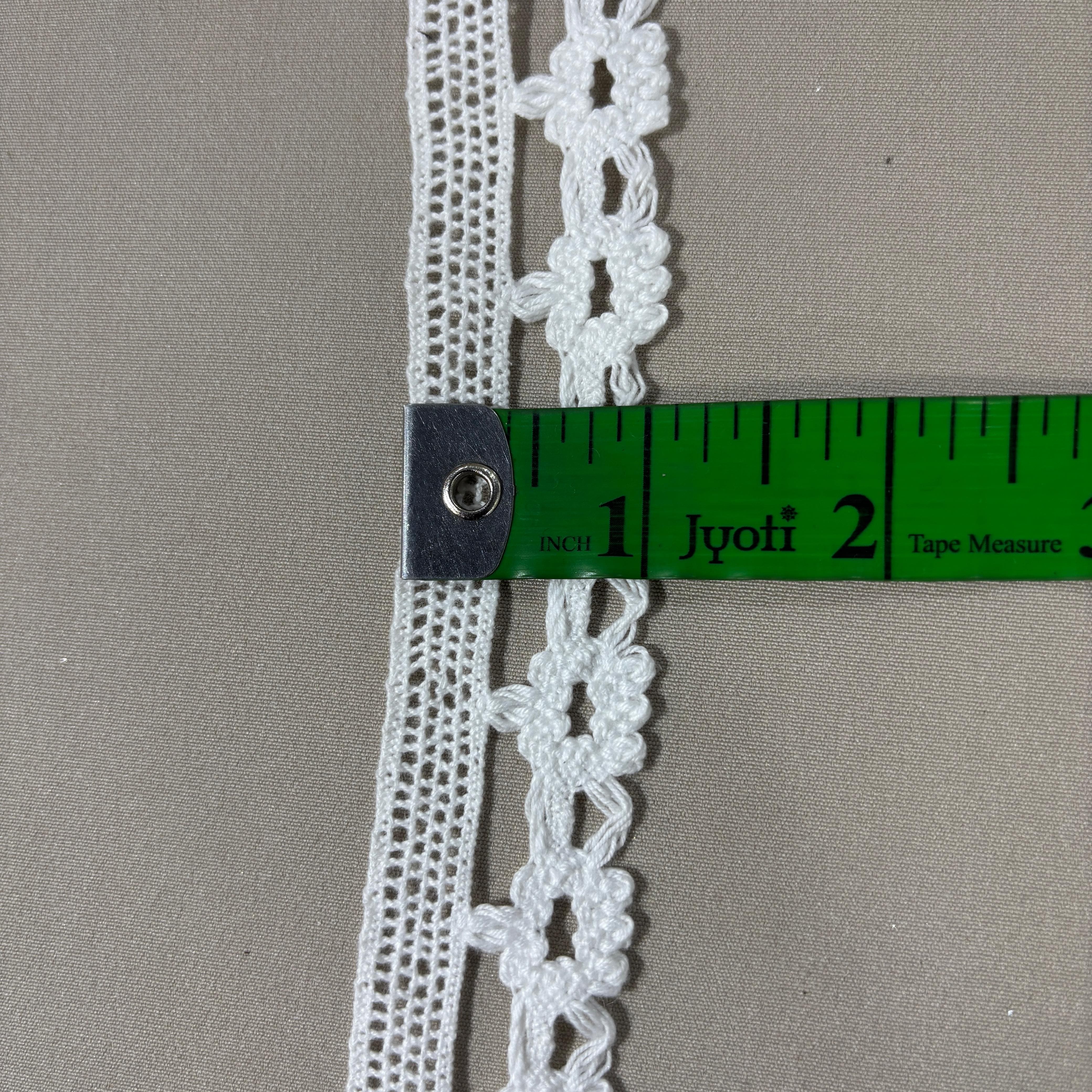Off White Dyeable Cotton Lace 9153