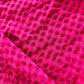 Pink Check Print Dobby Cotton Fabric 6505