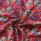 Red Digital Print Rayon Fabric 1264