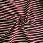 Maroon & White Stripe Rayon Fabric 5146