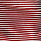 Maroon & White Stripe Rayon Fabric 5146