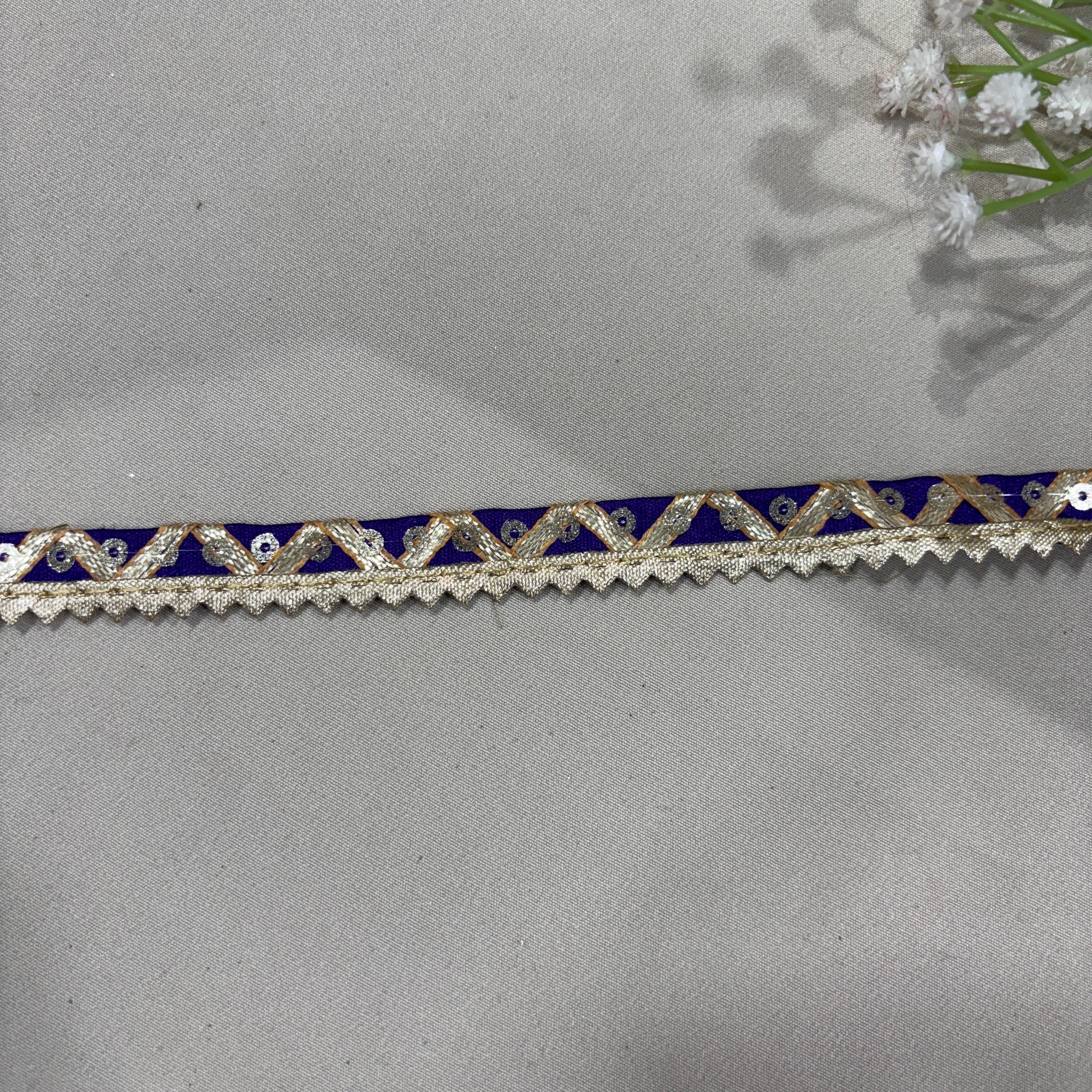 Voilet Sequins Lace