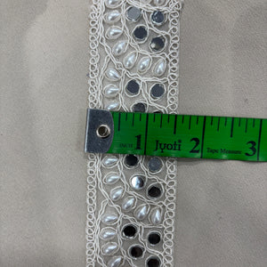 White Pearl Mirror Lace 15451
