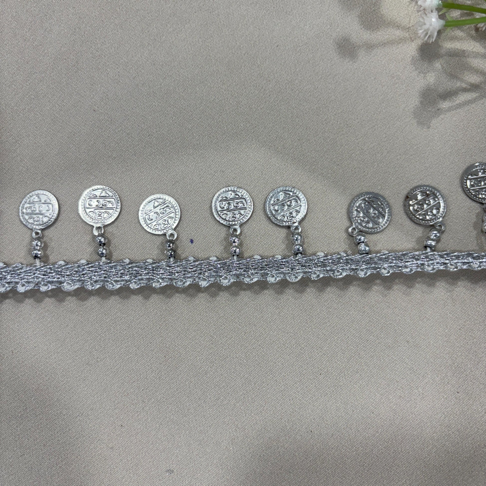Silver Coins Lace 16991