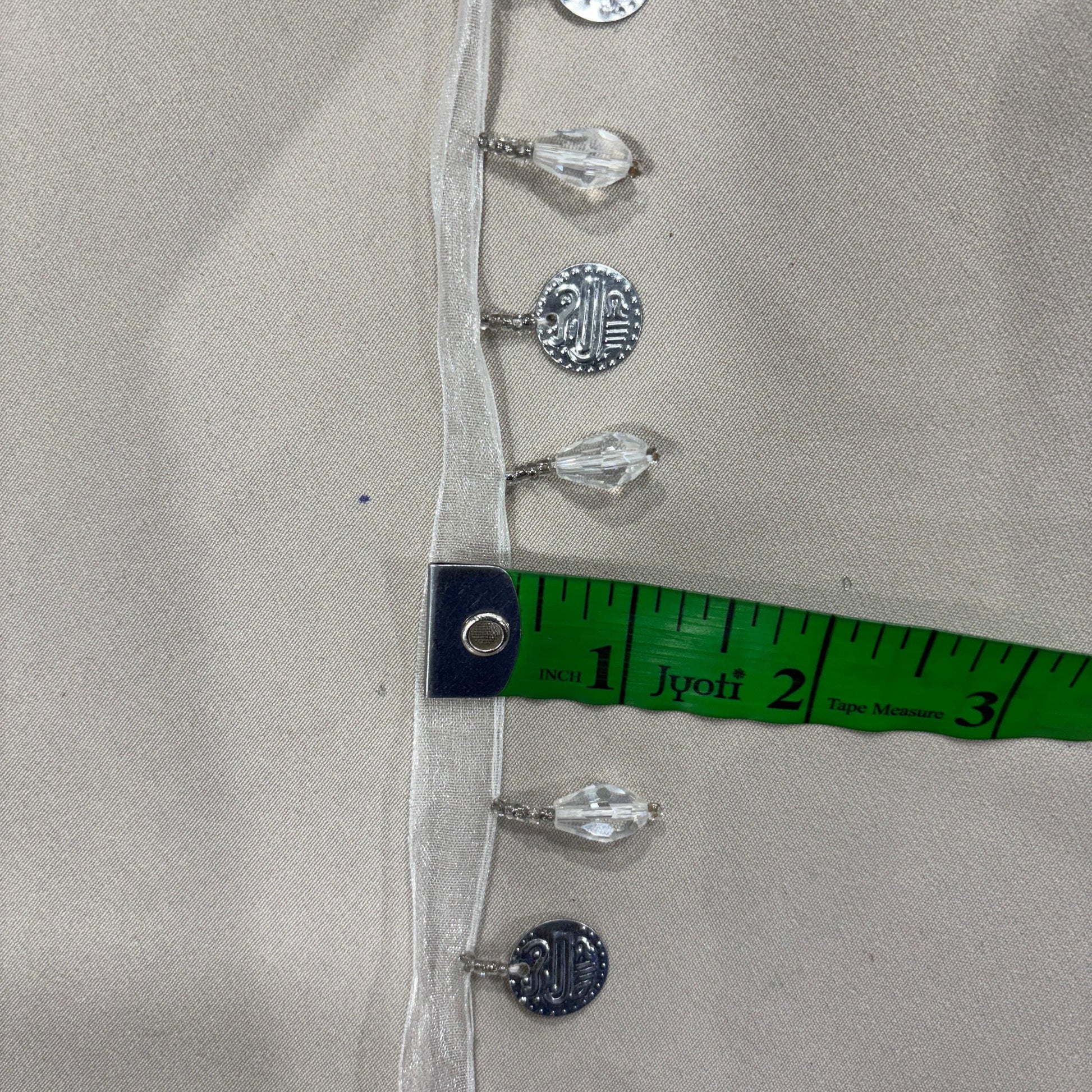 Silver Coins Stone Lace 16993