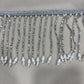 White Pearl Cutdana Long Hanging Lace 16981