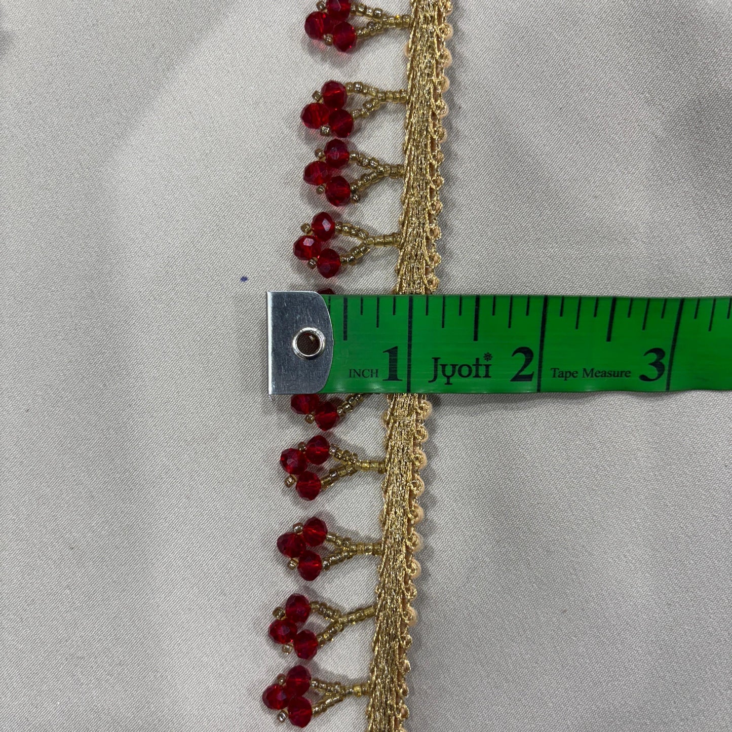 Red Pearl Stone Hanging Lace 16969