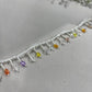 White & Multicolor Lace 21859