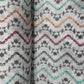 Off White & Multicolor Floral Embroidery With Border Cotton Fabric 11053