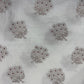 Griege Floral Sequence Embroidery Dyeable Cotton Fabric 9066