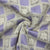 Purple Sequins Floral Embroidery Crepe Crochet Fabric 17390