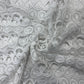 Premium White Geometrical Crochet Fabric 16149