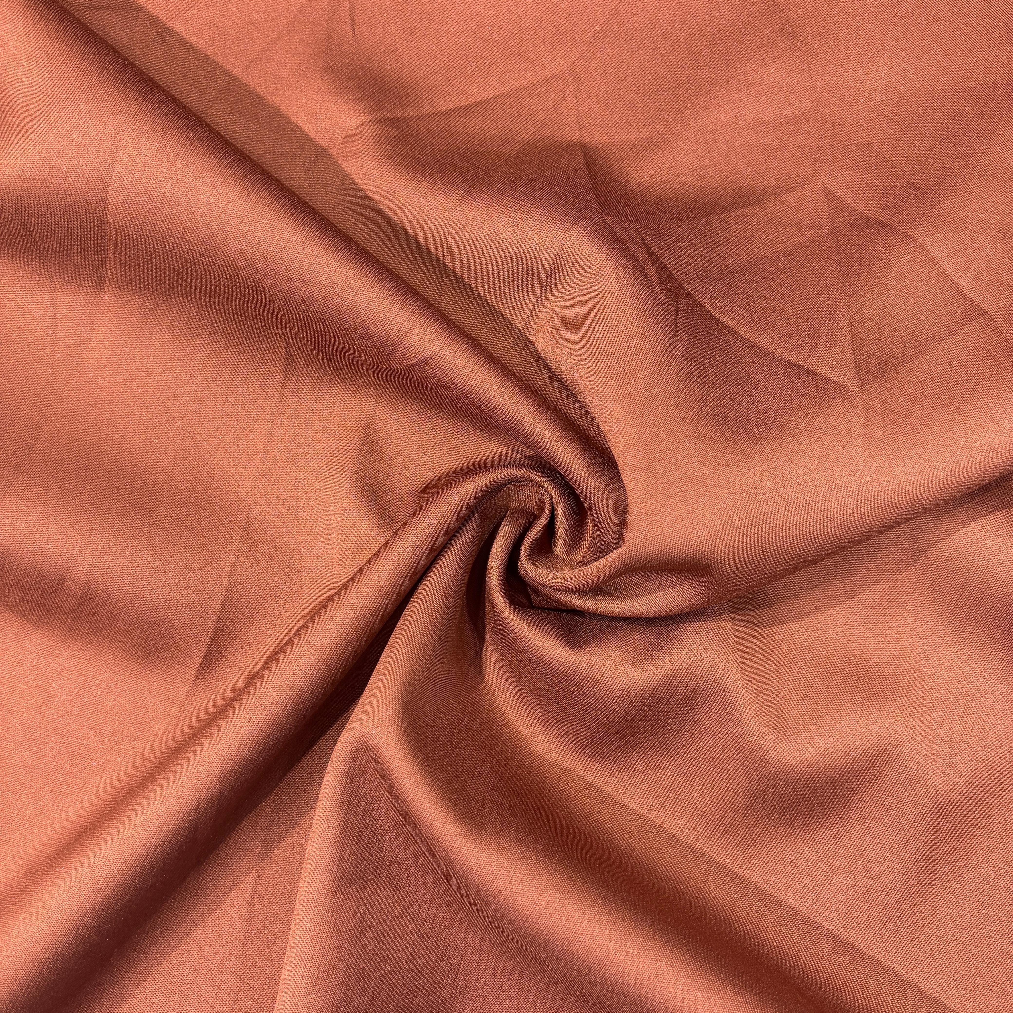Brown Solid Banana Crepe Fabric 18731