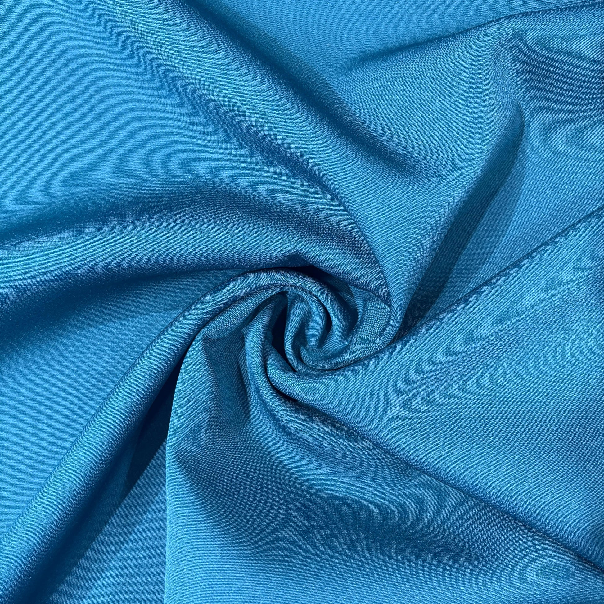 Teal Green Solid Banana Crepe Fabric 13506