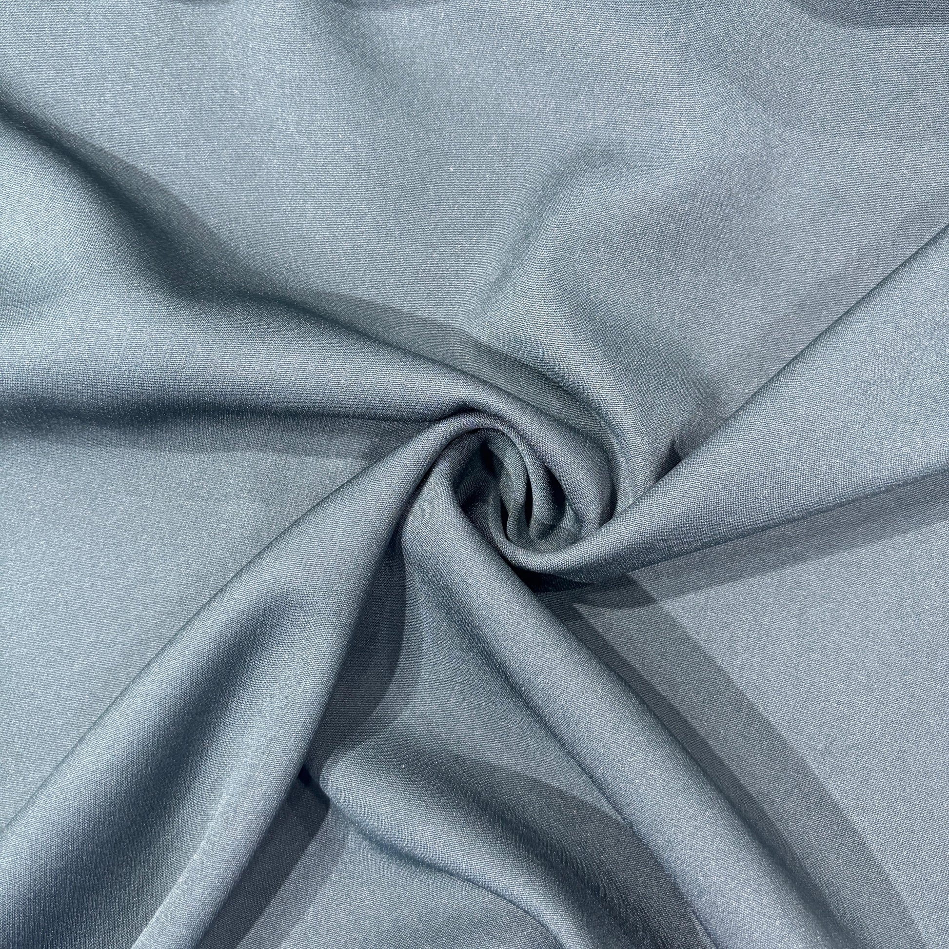 Pine Green Solid Banana Crepe Fabric 8771 
