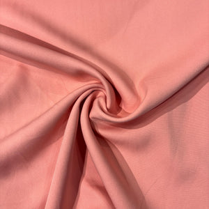 Peach Pink Solid Banana Crepe Fabric 14513