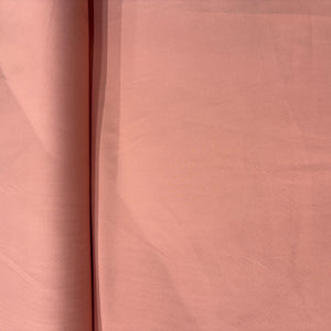 Peach Pink Solid Banana Crepe Fabric 14513