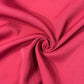 Rose Red Solid Banana Crepe Fabric 13495