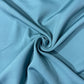Teal Blue Solid Banana Crepe Fabric 8770