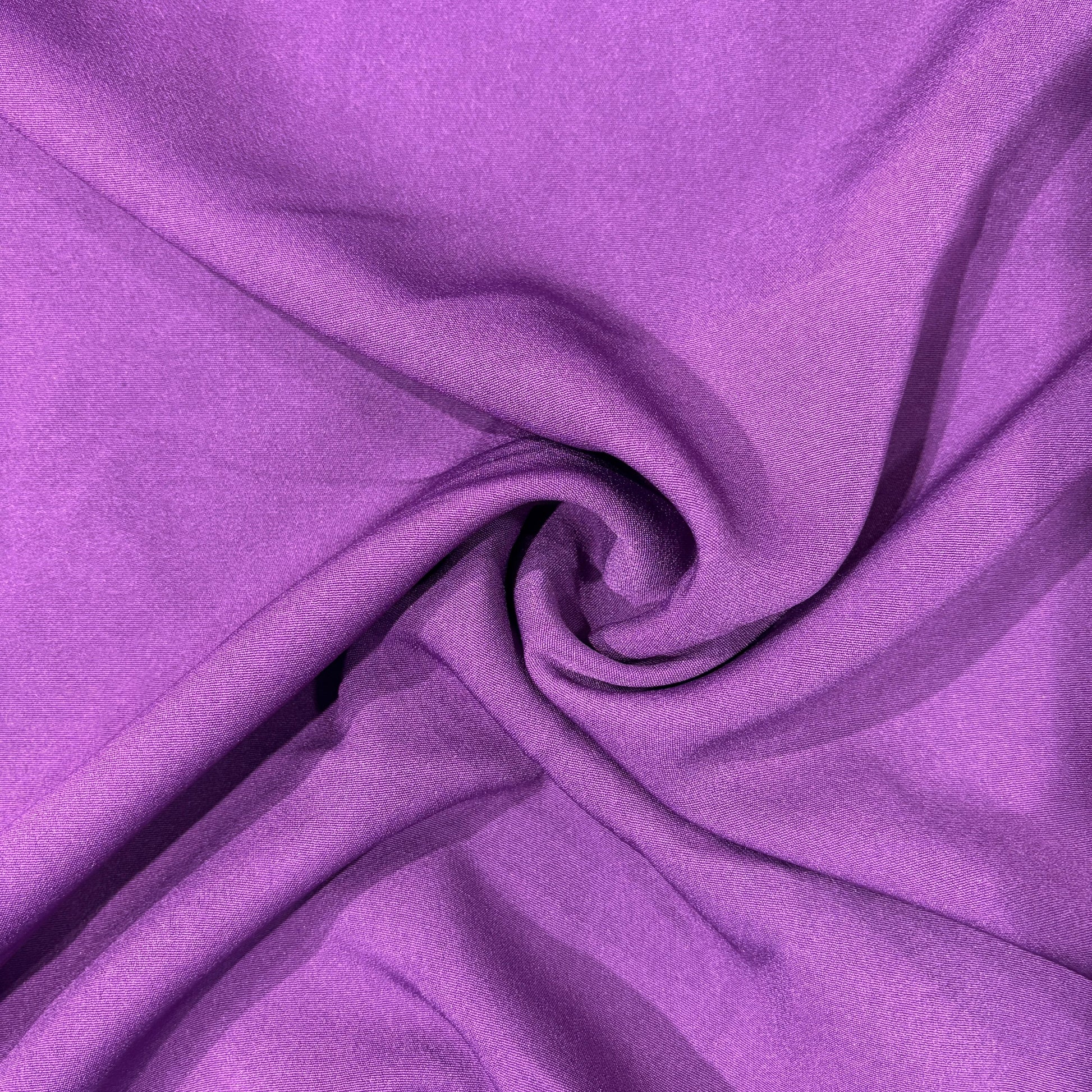 Purple Solid Banana Crepe Fabric 13492
