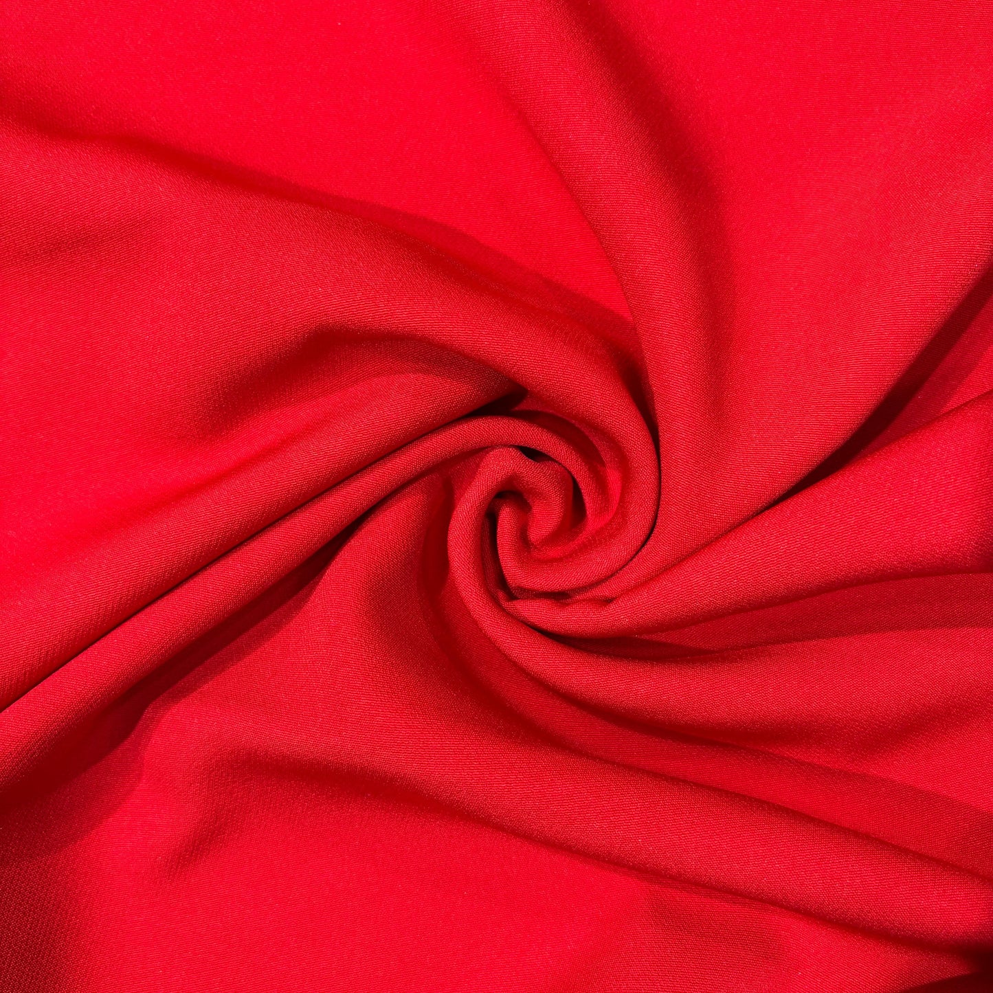 Red Solid Banana Crepe Fabric 14516