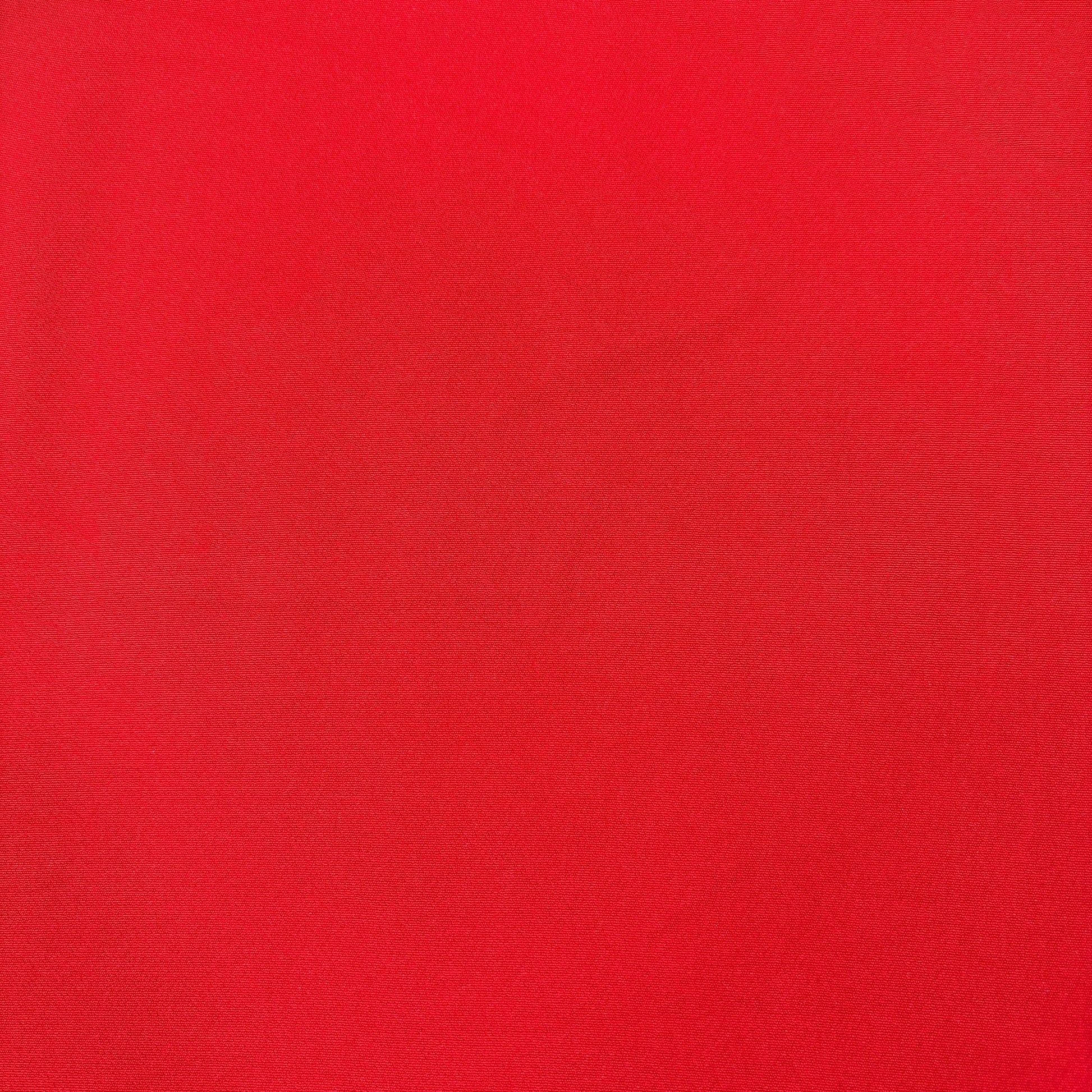 Red Solid Banana Crepe Fabric 14516