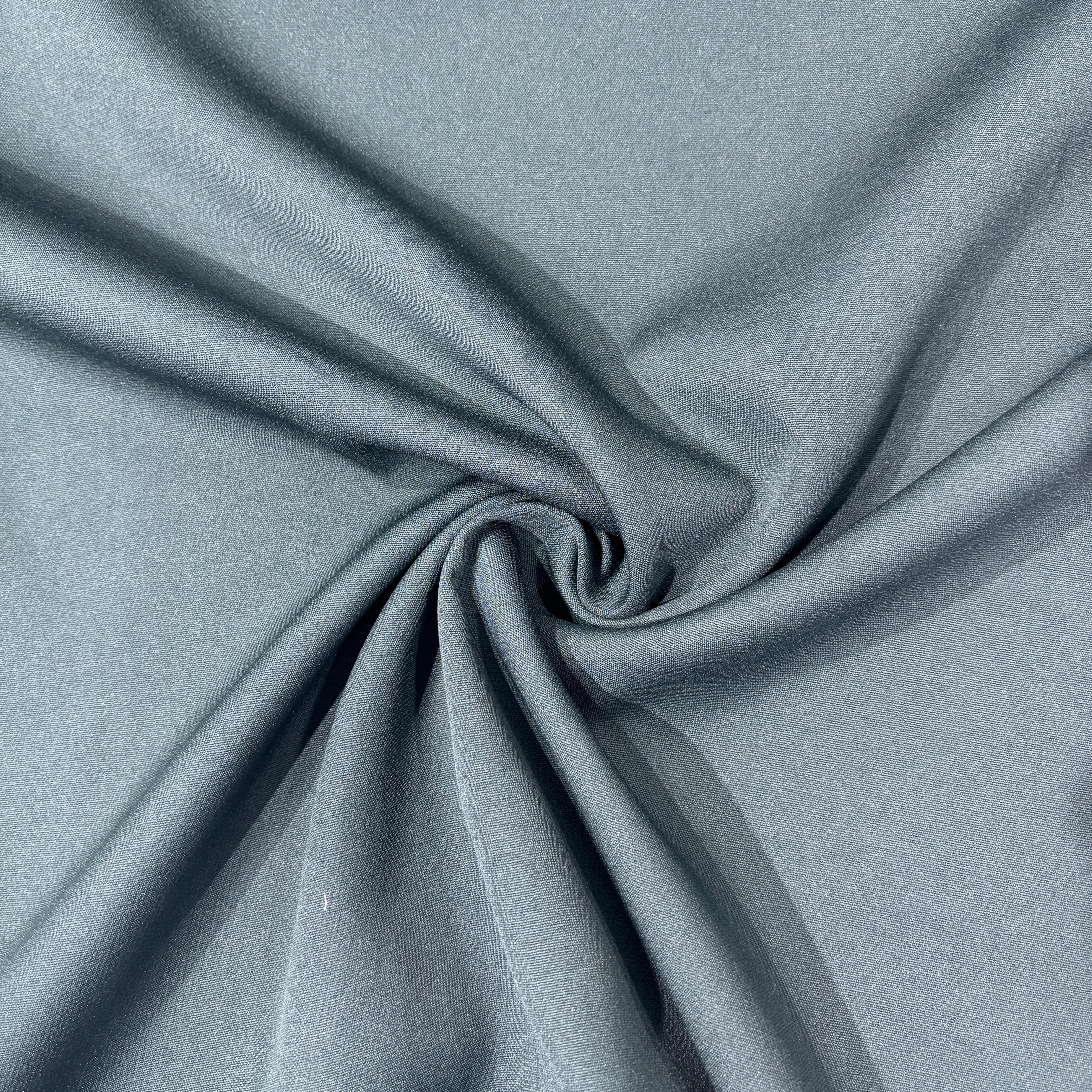 Forest Green Solid Banana Crepe Fabric 13503