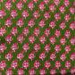 Green & Pink Cotton Hand Fabric 5023