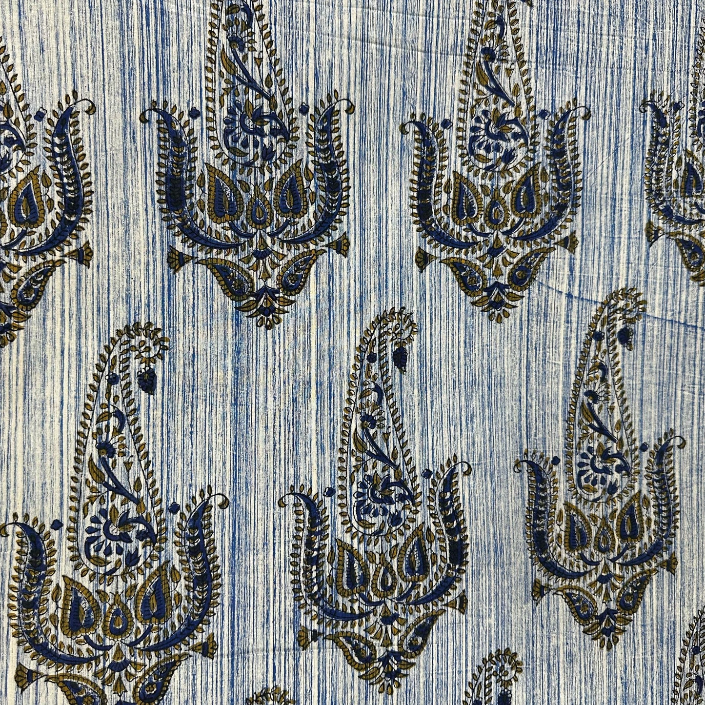Blue Ajrakh Print Cotton Fabric 23827