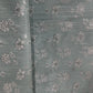 Sky Blue Floral Print Lurex Cotton Fabric 23787