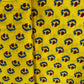 Yellow Floral Print Cotton Fabric 24243