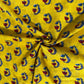 Yellow Floral Print Cotton Fabric 24243