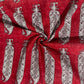 Red Dabu Print Cotton Fabric 23864