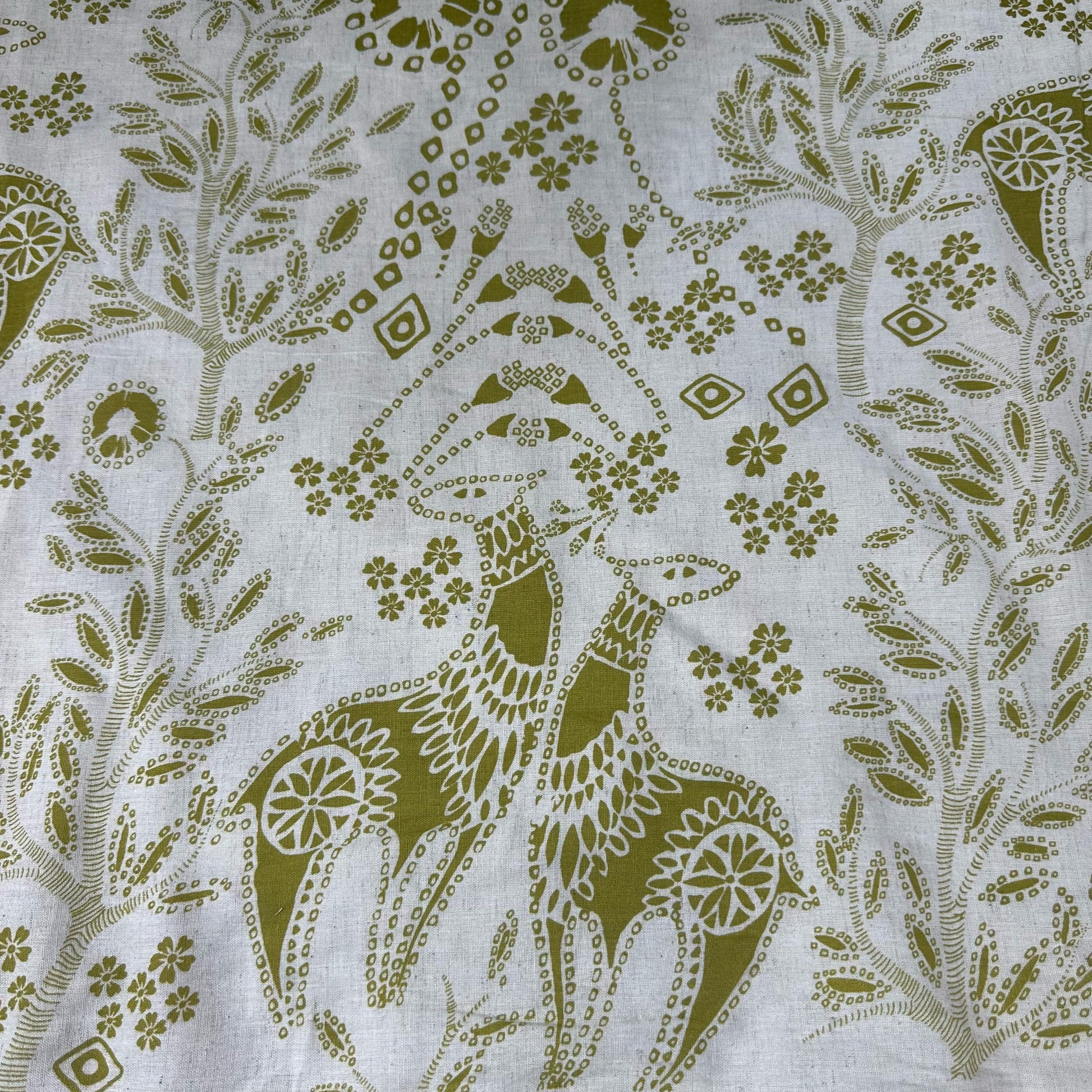 White Cotton Linen Fabric 23678
