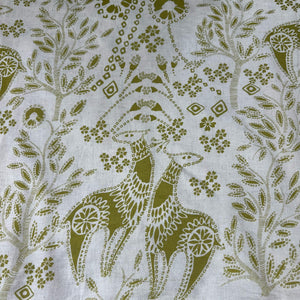 White Cotton Linen Fabric 23678