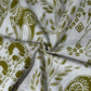 White Cotton Linen Fabric 23678