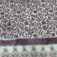 Off White Pink Handblock Thread Embroidery On Border Cotton Fabric 23735