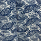 Indigo Paisley Print Cotton Mulmul Fabric 23651