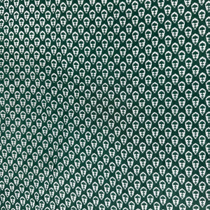 Green Bagru Print Cotton Fabric 24238