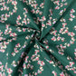 Dark Green Foil Print Cotton Fabric 23763