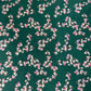 Dark Green Foil Print Cotton Fabric 23763