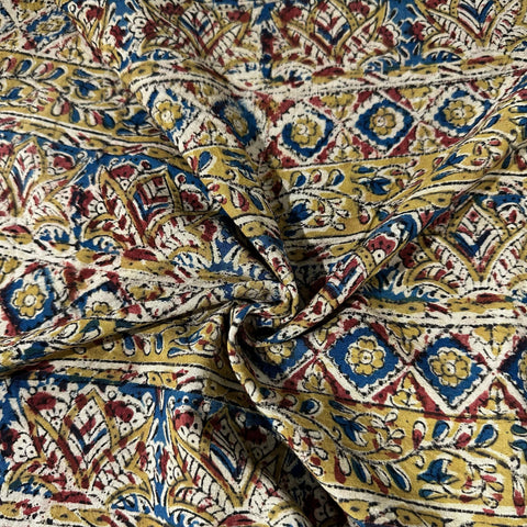 Green Handblock Print Cotton Fabric 23630