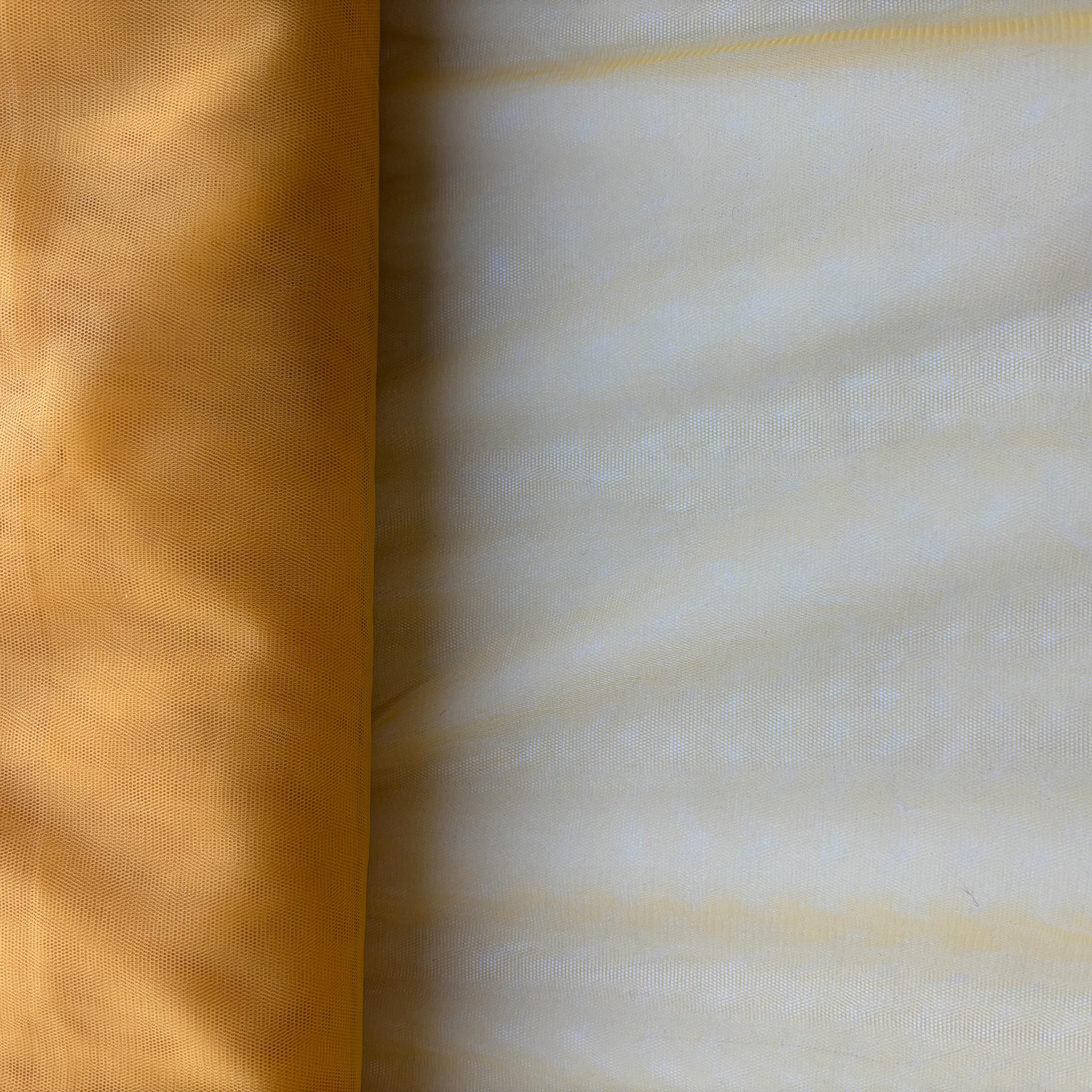 Yellow Solid Net Fabric 11507
