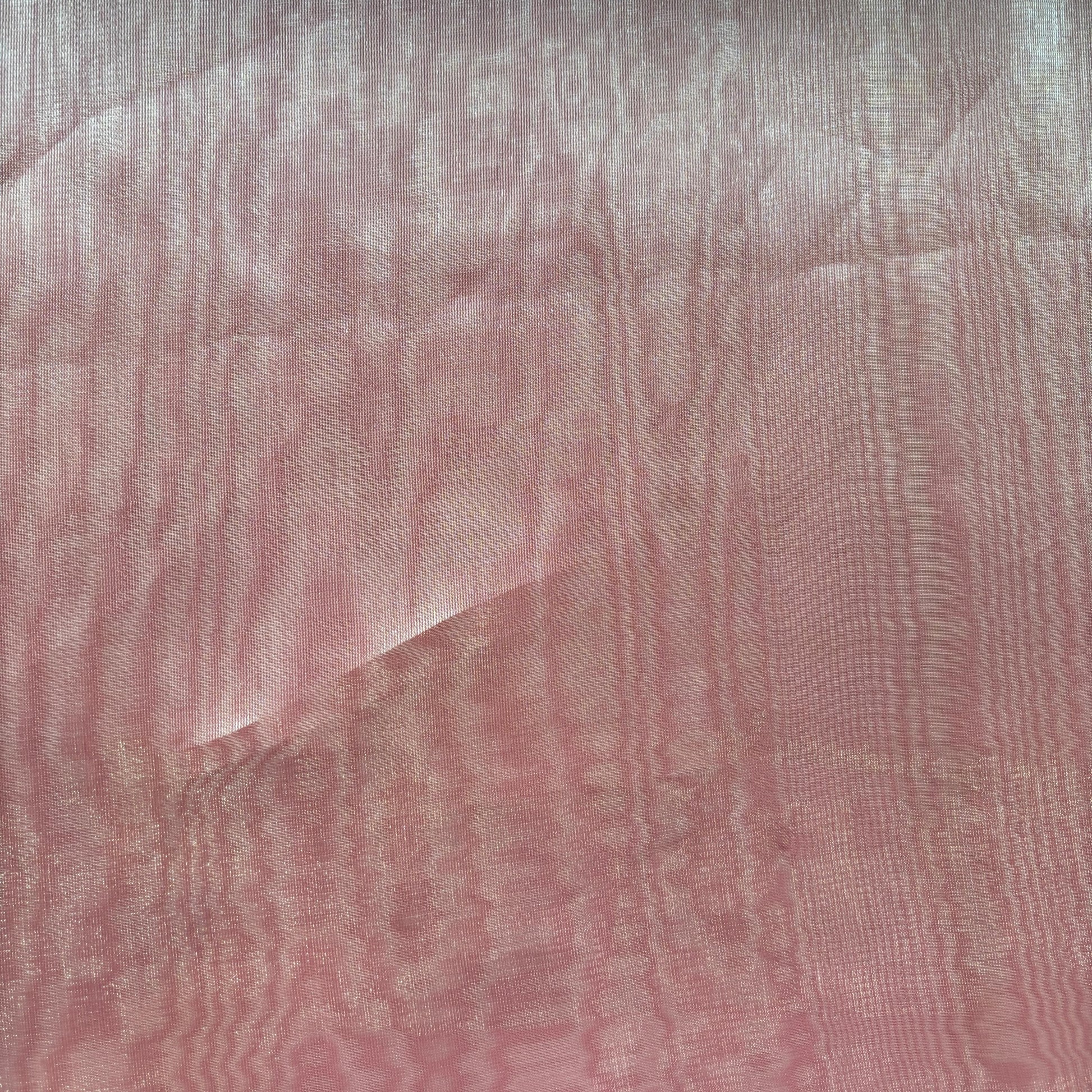 Strawberry Pink Solid Organza Fabric 13330