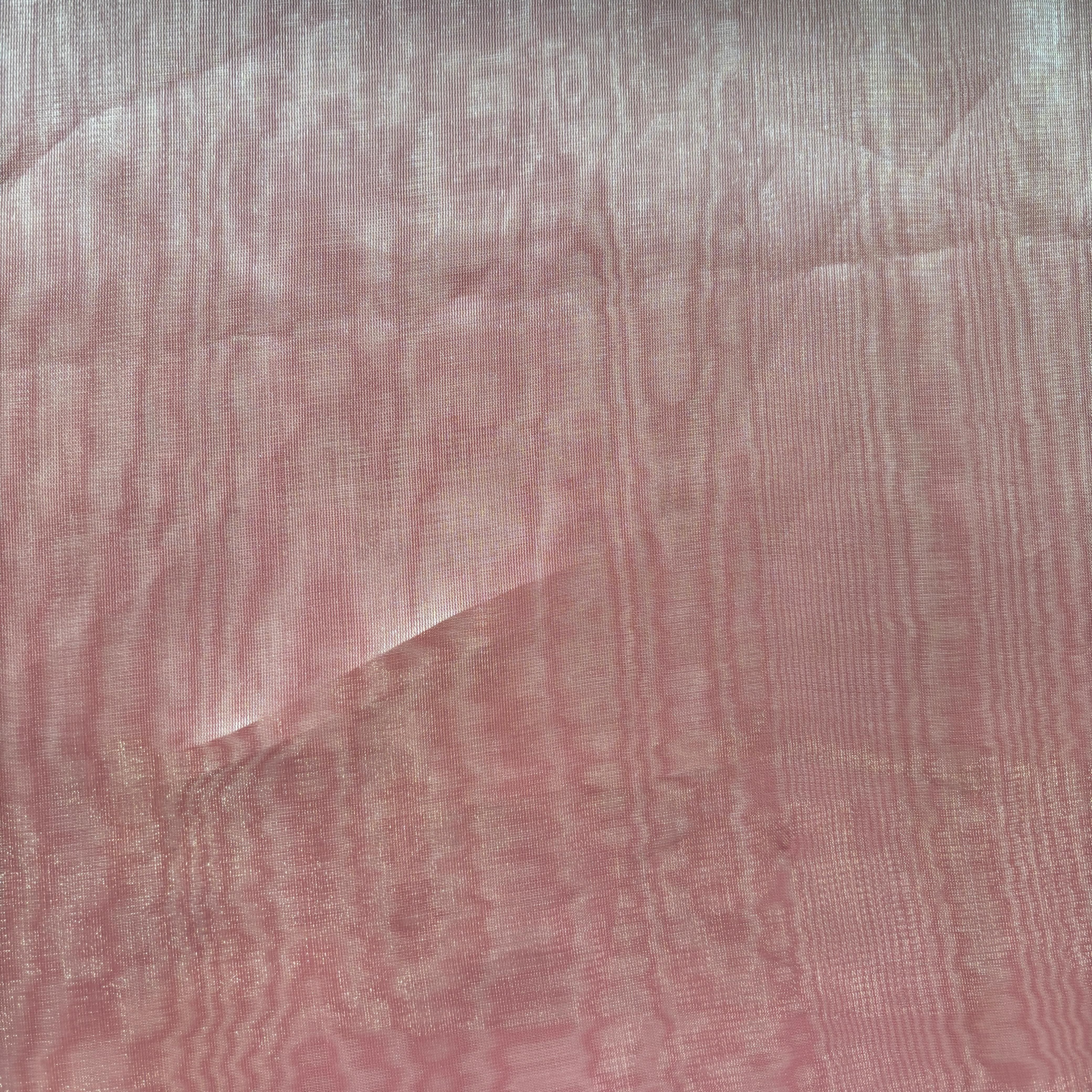 Strawberry Pink Solid Organza Fabric 13330