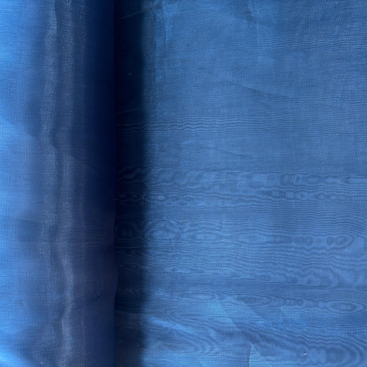 Navy Blue Solid Organza Fabric 13331